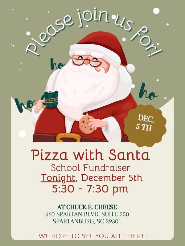pizza with santa