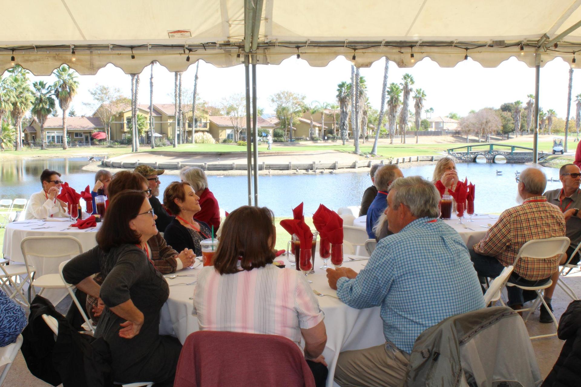 Members of the class of 1971 at their 50 year reunion