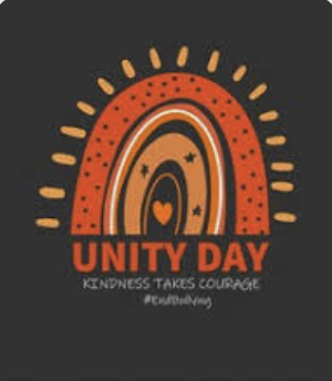 Unity Day poster with orange hues