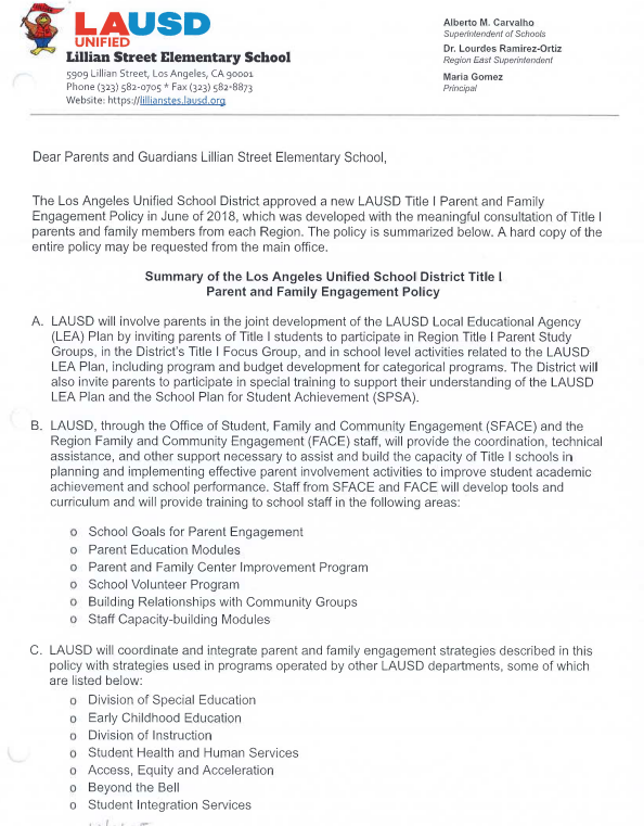 PFEP page 1 in English