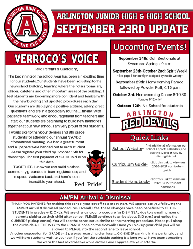 9.23.26 HS/MS Update