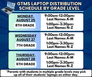 Laptop Distribution Schedule