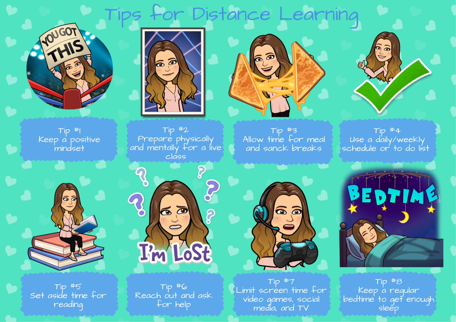 Tips For Distance Learning Bitmoji 