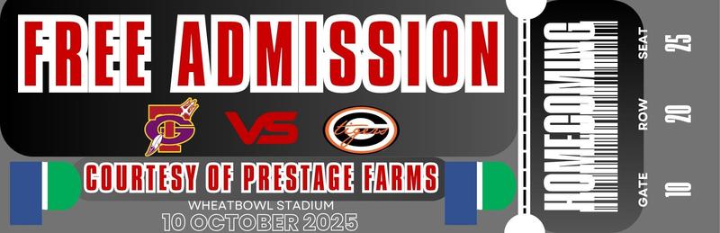 FREE ADMISSION TO HOMECOMING 10/10/25!!! Featured Photo