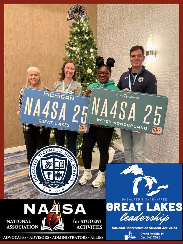 NA4SA Student Activities Conference attended by Anthony Tiberi, Lisa Bainbridge, Lynnette Hollis, Sarah Dunn (SkillsUSA, Student Council, Leading Ladies, Educators Rising, National Honor Society)