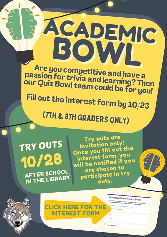 Academic Bowl Tryouts 10/28