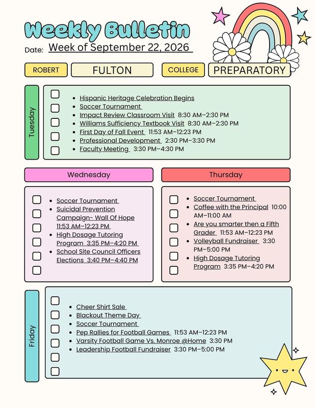 Weekly Bulletin