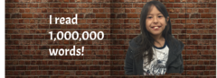 I read 1,000,000 words!