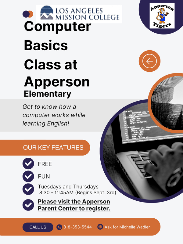 Join us for Computer Basics at Apperson