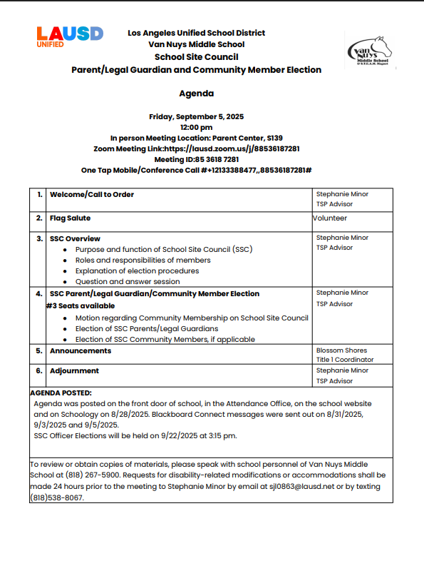 SSC Election Agenda Eng