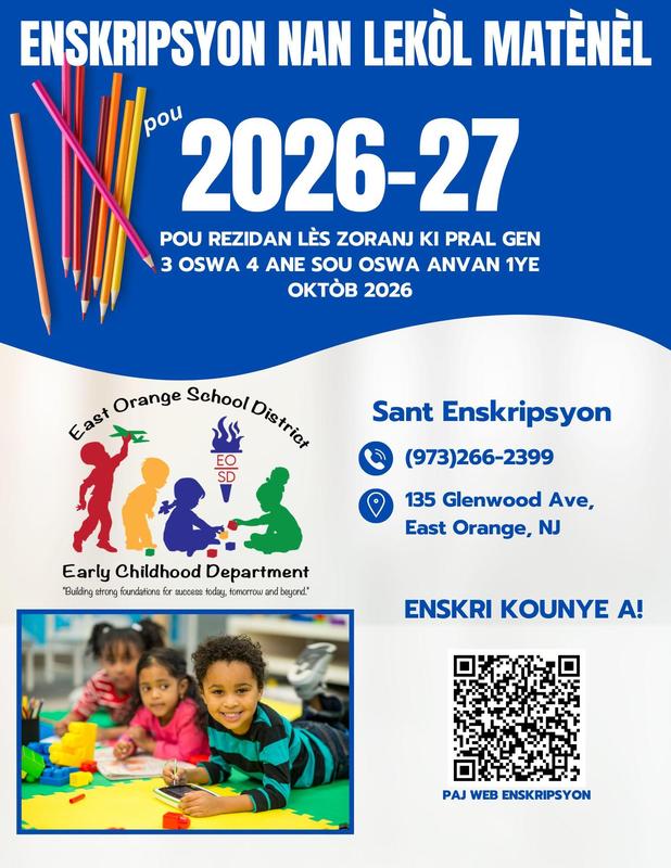 Preschool Registration 2026-2027