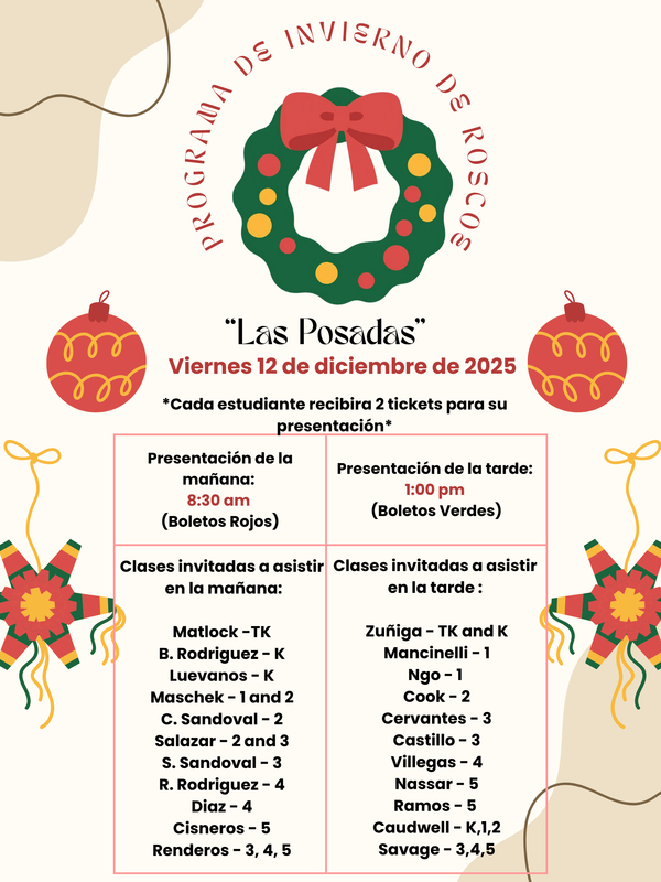 Winter Program Spanish