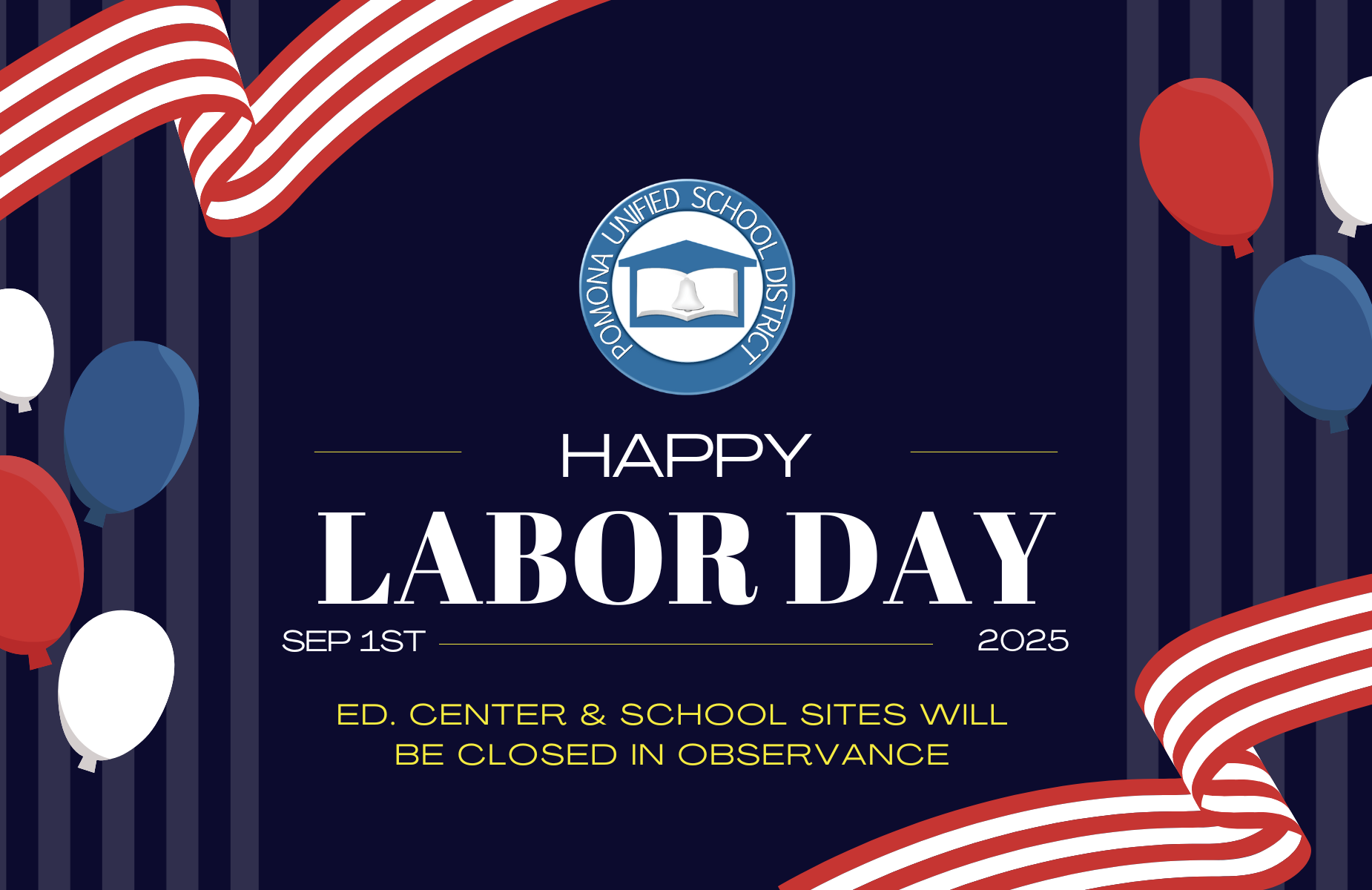 Infographic web banner- Labor Day for homepage, September 1, 2025