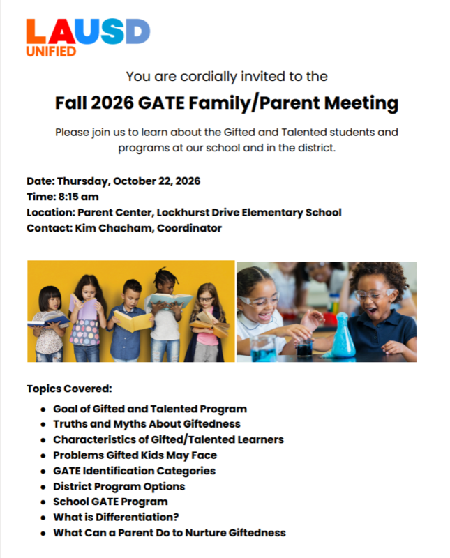 Fall 2026 GATE meeting