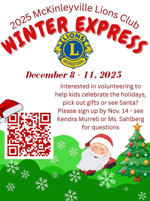 Sign up for Winter Express Now!