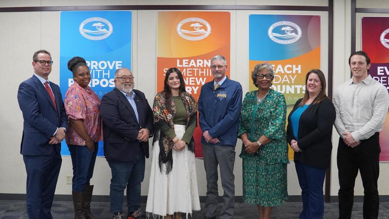 School Board Members and Superintendent PK Diffenbaugh