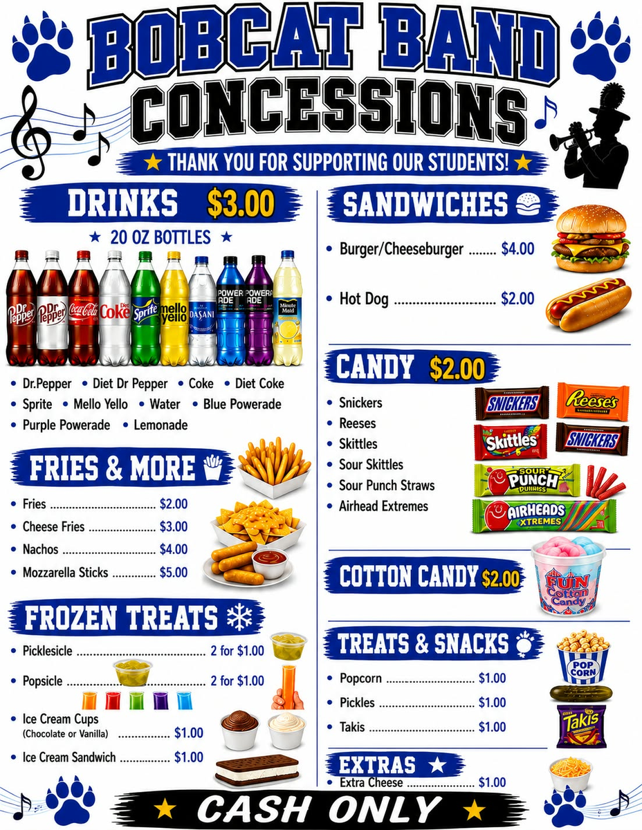 Bobcat Band Concessions
