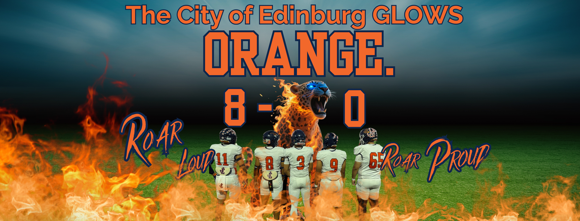 The City of Edinburg Glows...Orange.