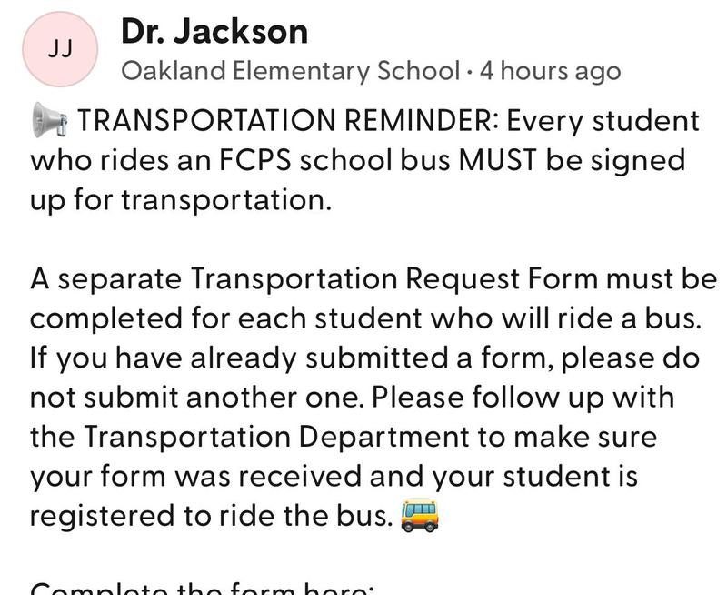 Transportation form to ride the bus!! Thumbnail Image