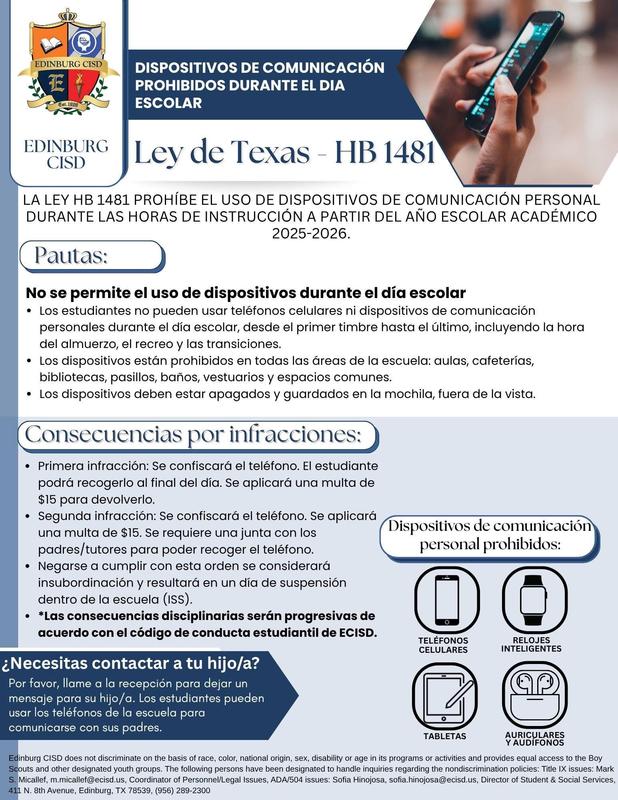 Texas Law - HB 1481 - Spanish