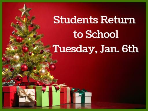 Students Return to School 1/6/2026