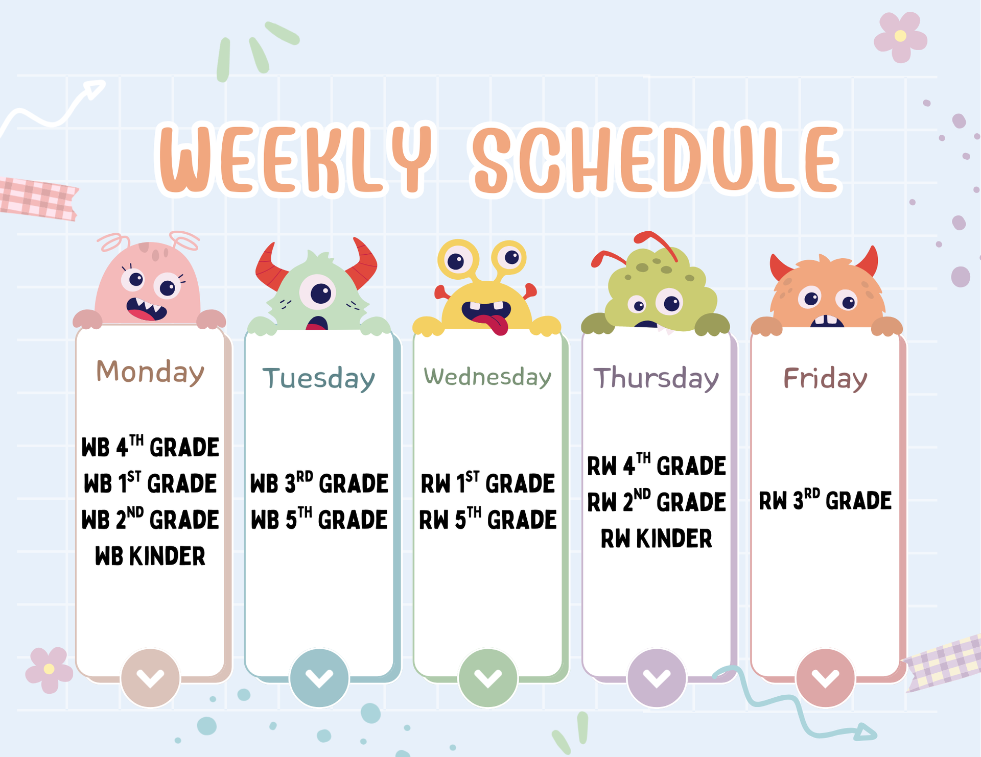 GT Weekly Schedule