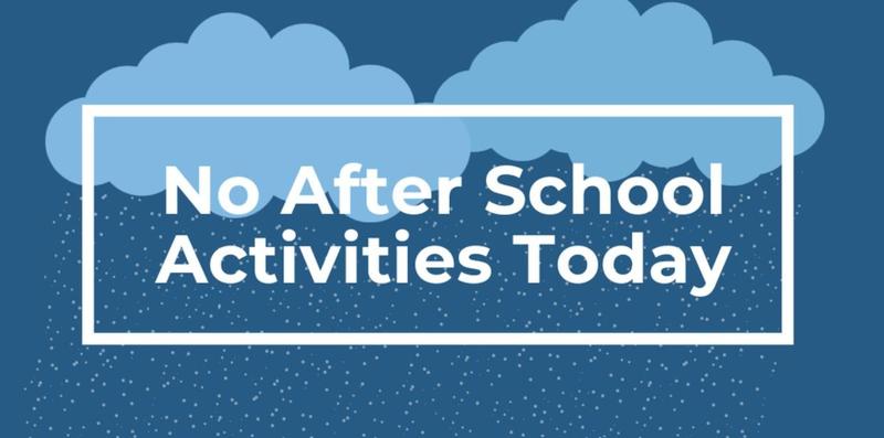 No Afterschool Activities 4/28/26
