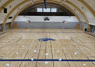 completed new gym floor