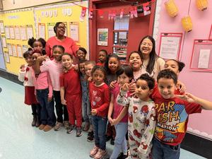 Love Day class picture with grade 2