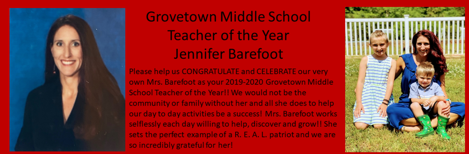 teacher of the year