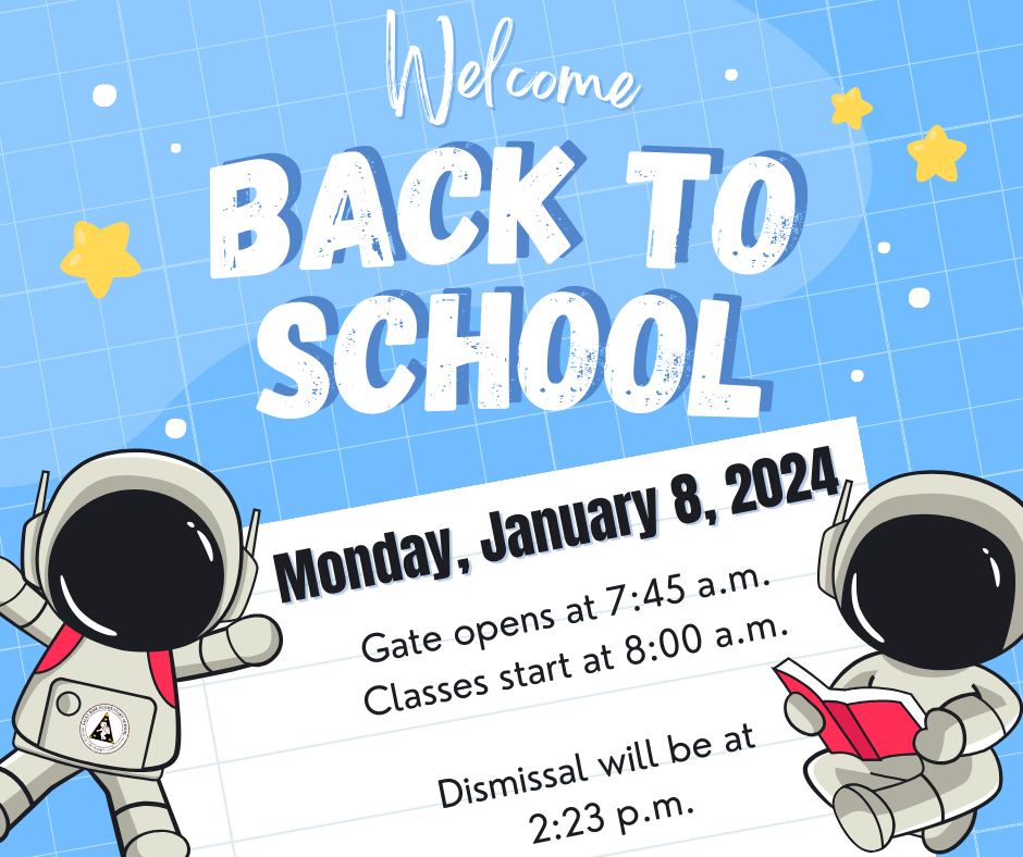 Back! Sally Ride Elementary A SMArT Academy