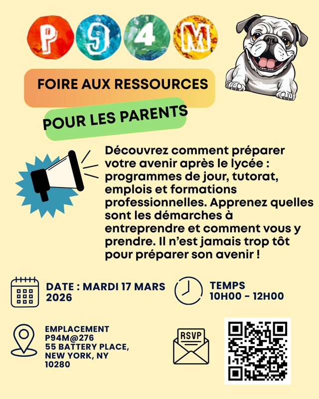 P94M Resource Fair Flyer with QR Code - French