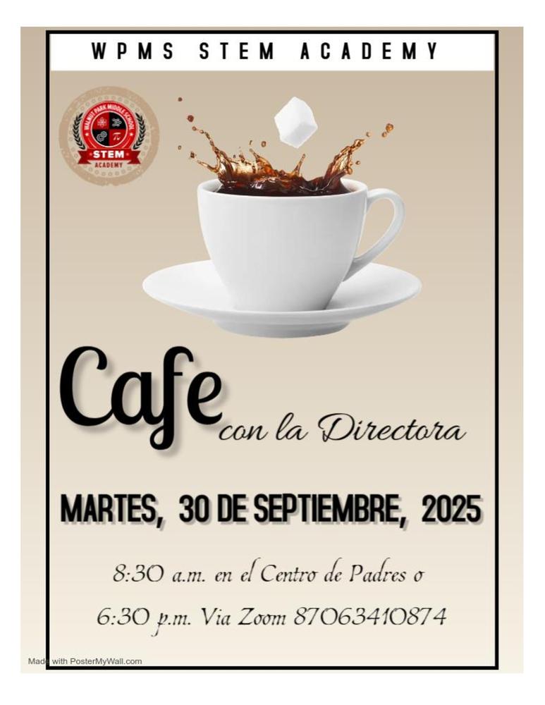 Cafe con la directora