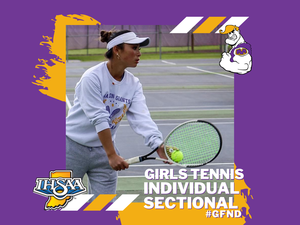 promo graphic - girls tennis individual sectional 2026
