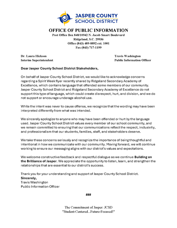 Statement on RSAE Flyer (October 21, 2026) Featured Photo