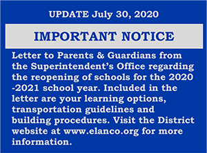 Important Notice Banner -Reopening Schools