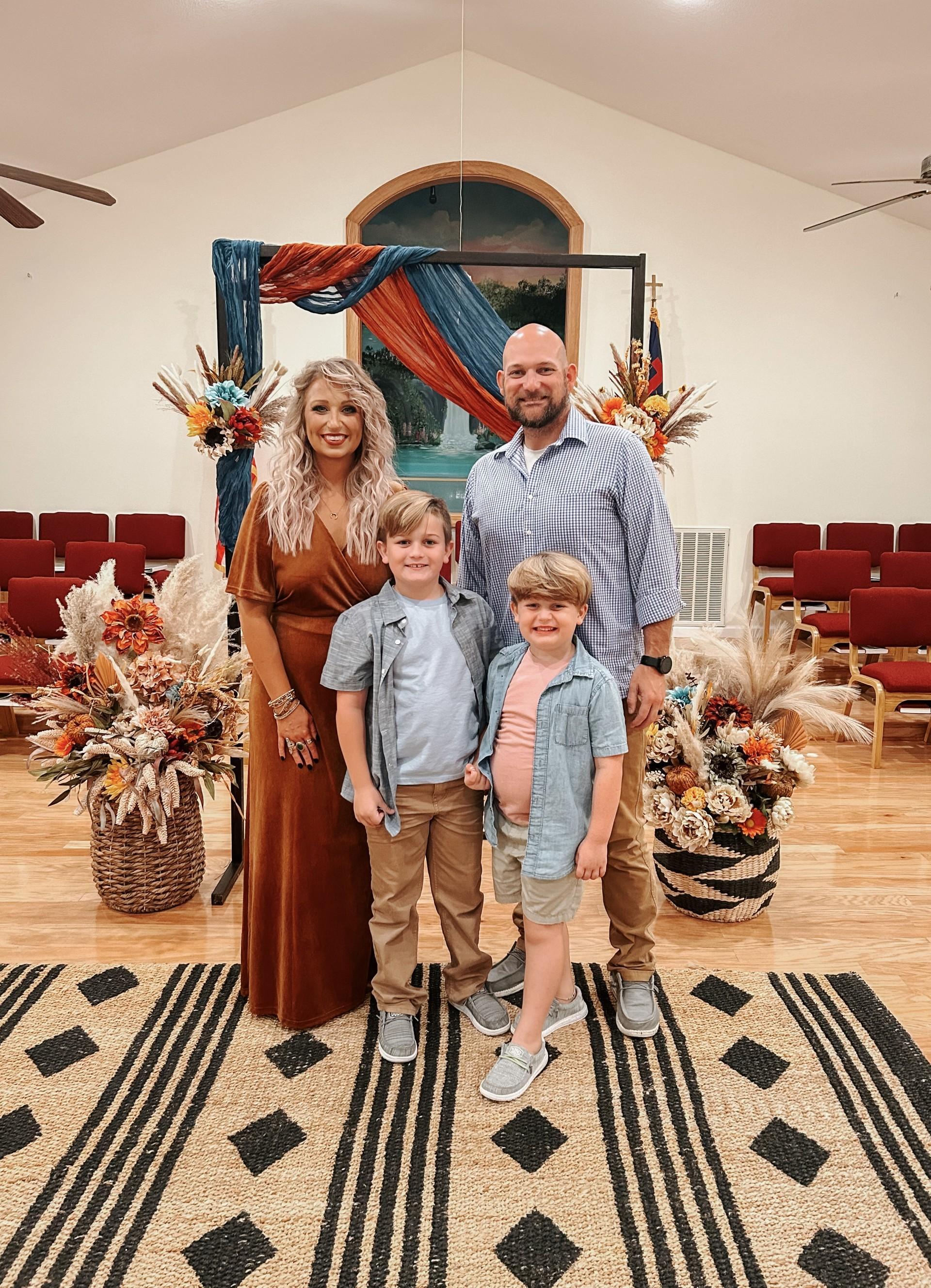 Mrs. Harris and her family.