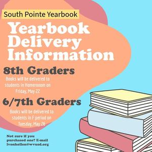 Yearbook Delivery Information Poster