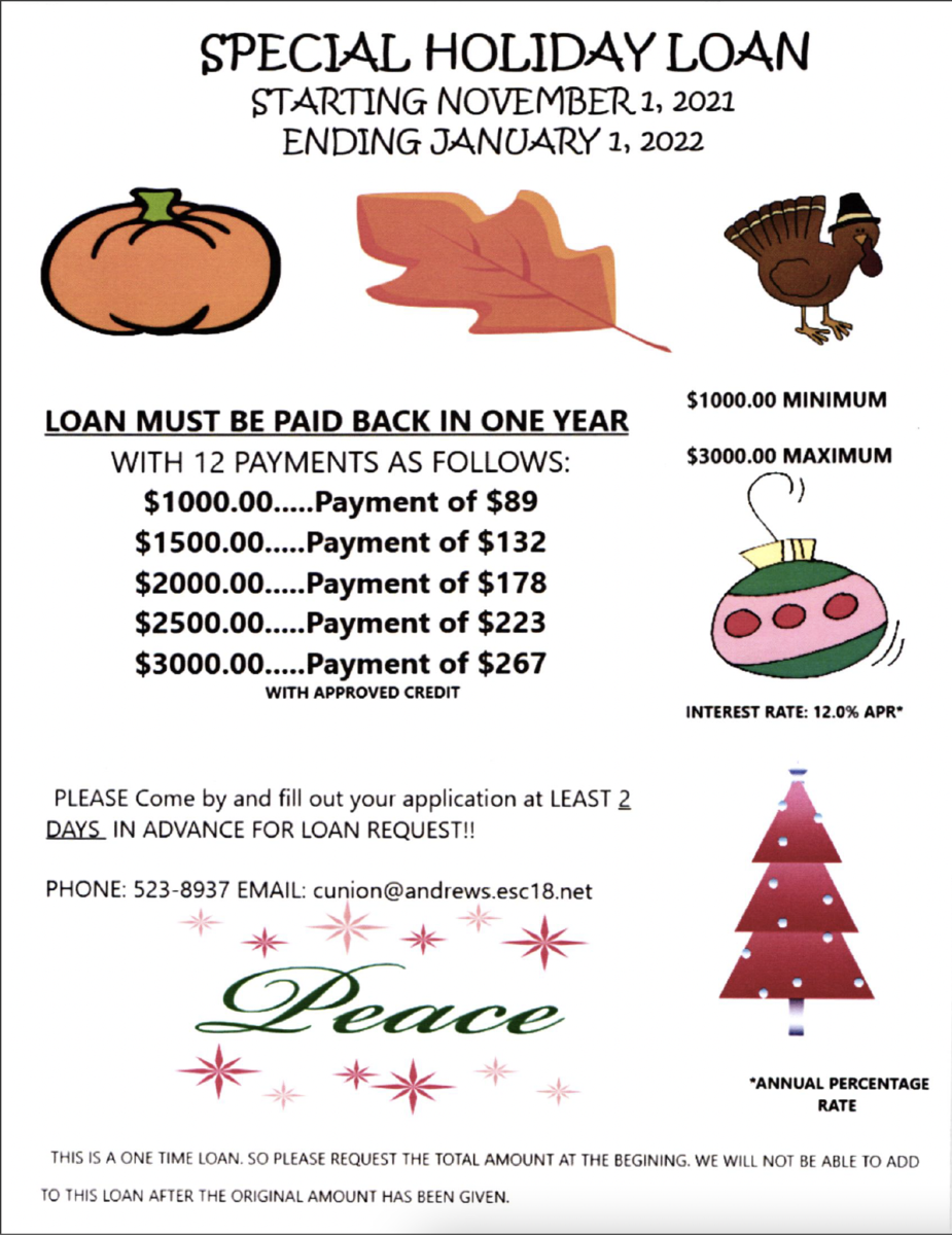 Holiday loan