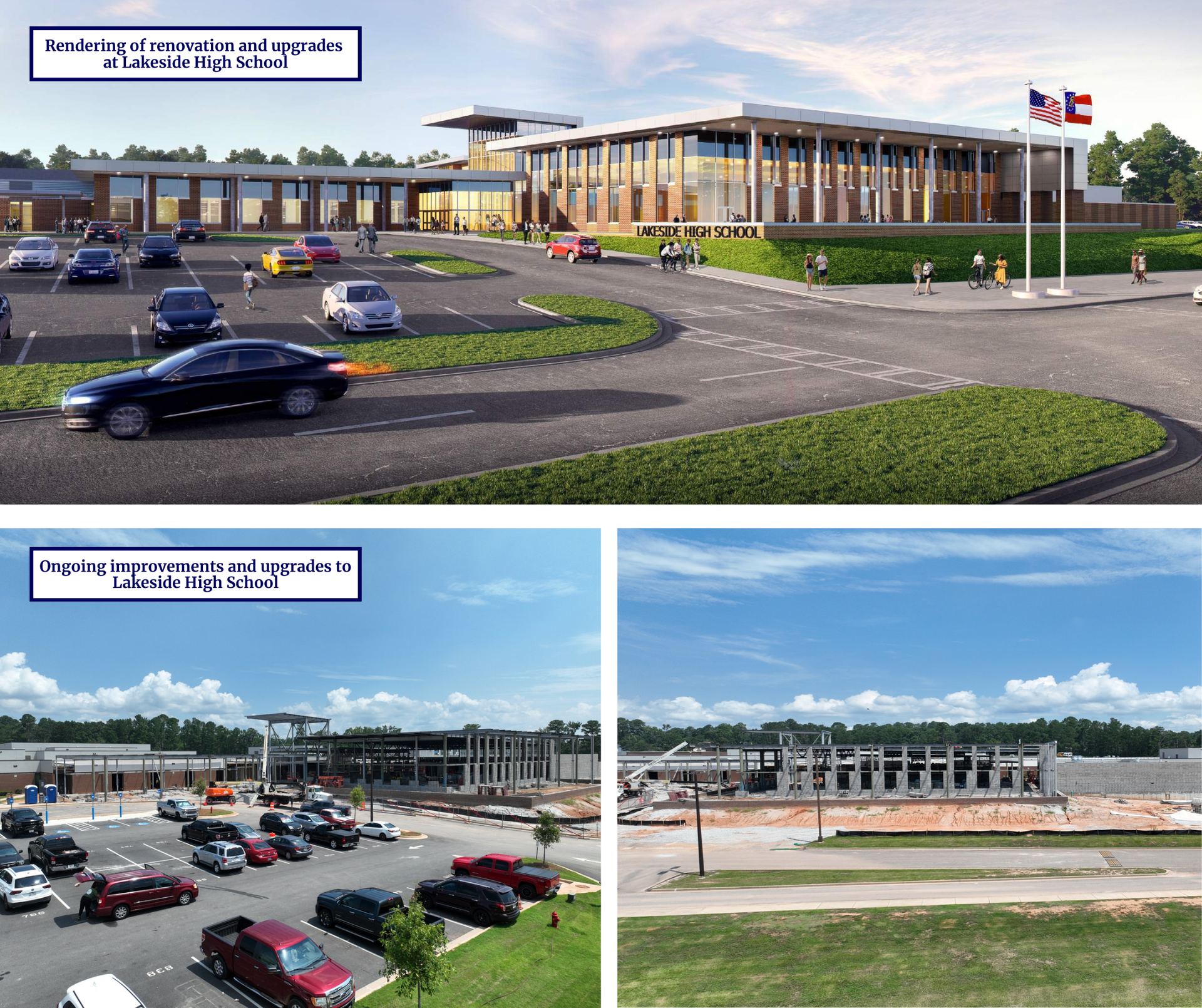Lakeside High School construction photos