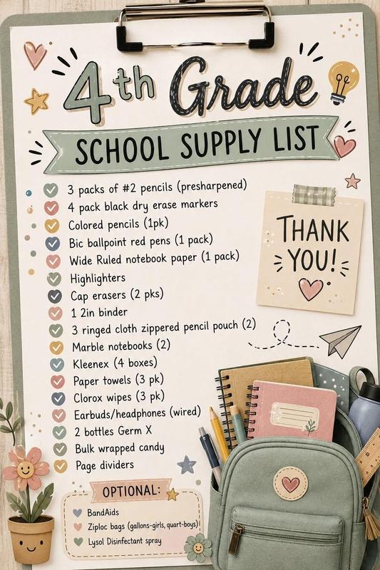 supply list