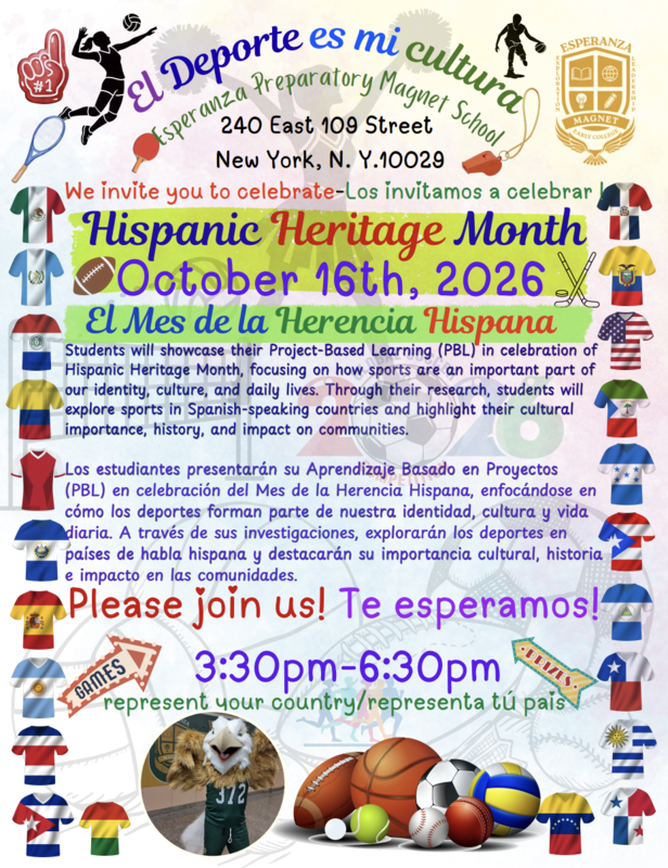 Hispanic Heritage Month Celebration - El Deporte es Mi Cultura!