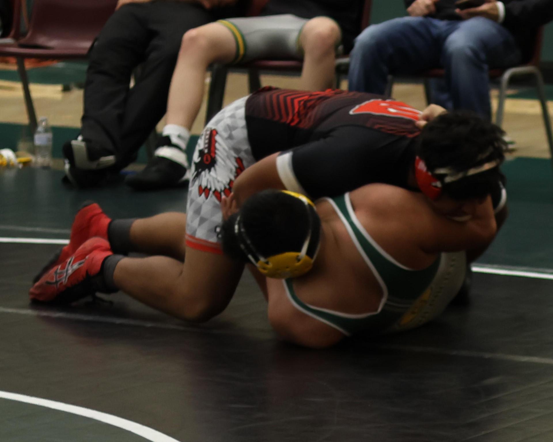boys wrestling at liberty duals