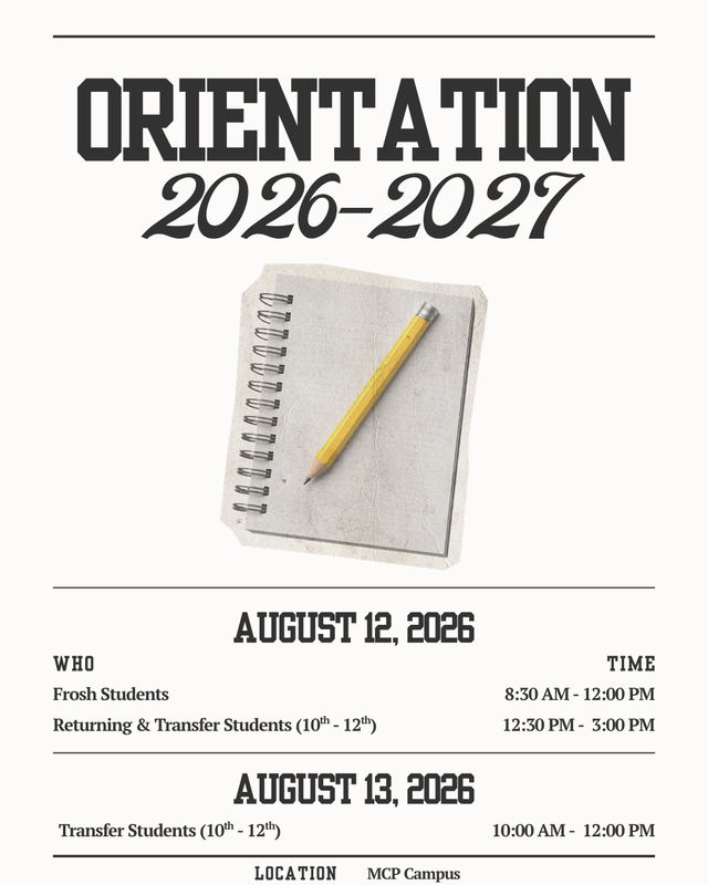 2026-2027 Student Orientation Featured Photo