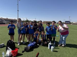 Westwind Elementary students at Lubbock Area track meet