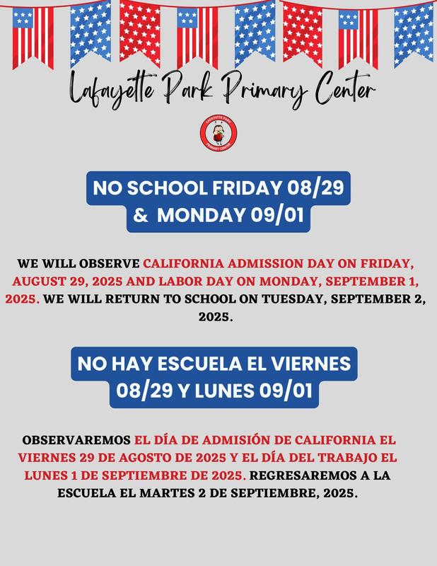 NO SCHOOL/NO ESCUELA
