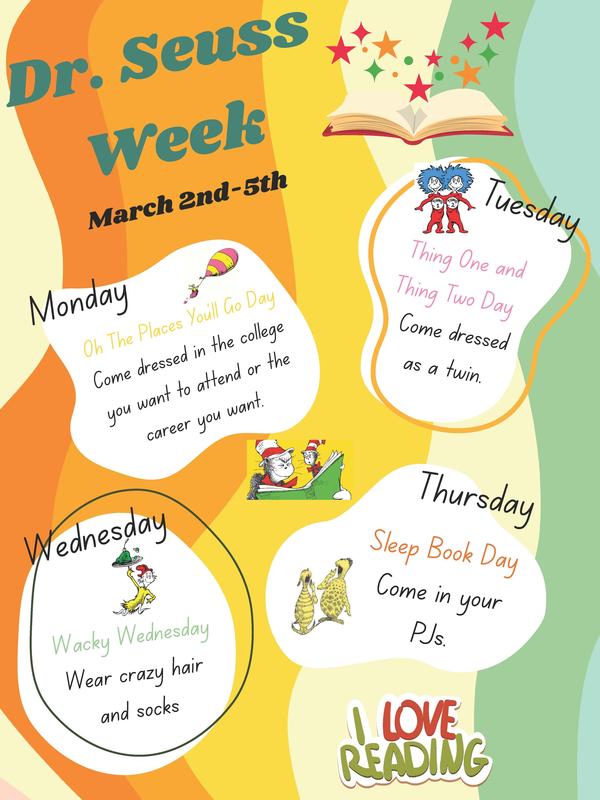 BES- Dr. Seuss Week March 2-5, 2026