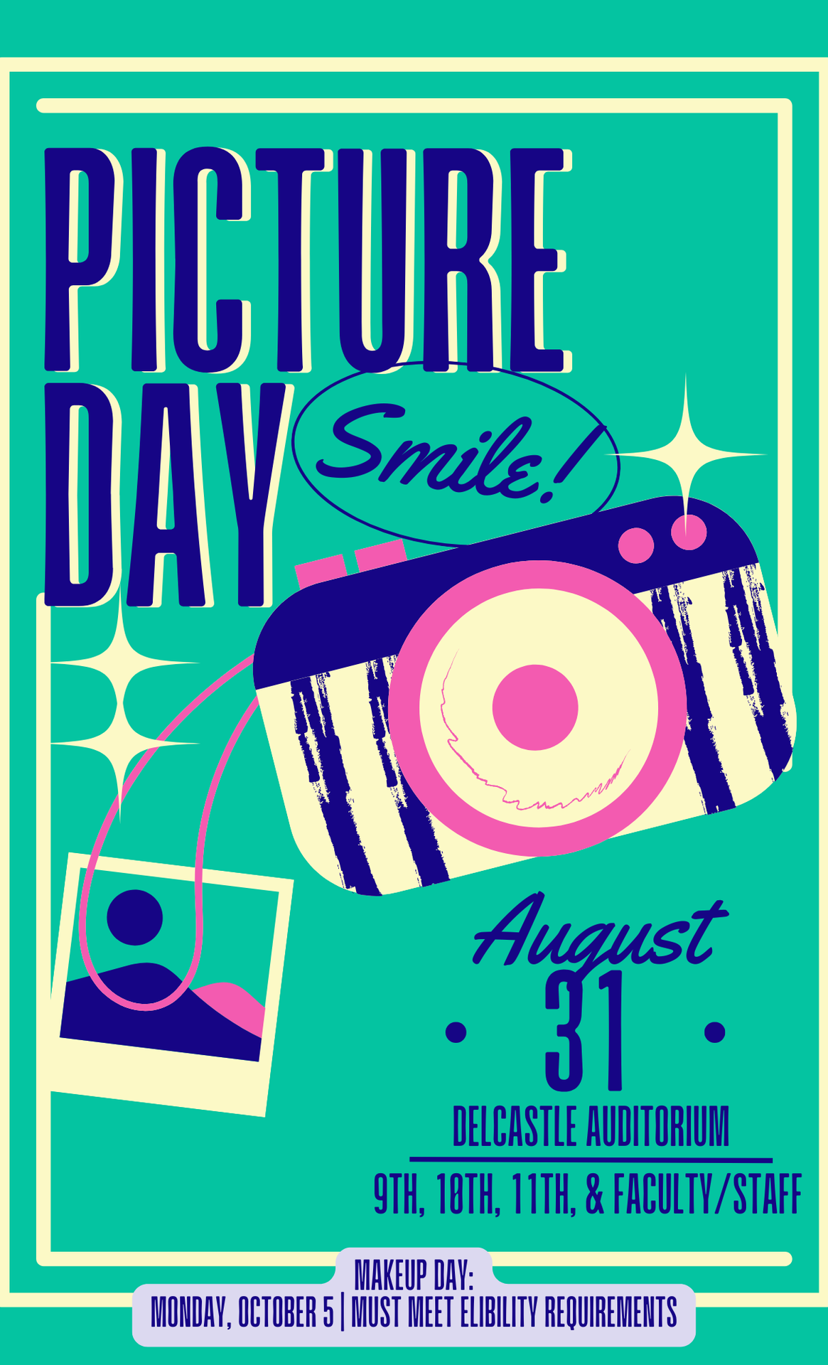 Delcastle Picture Day - Monday, August 31, 2026