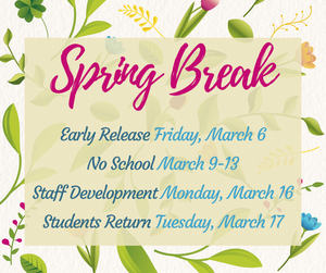 spring break March 9-13