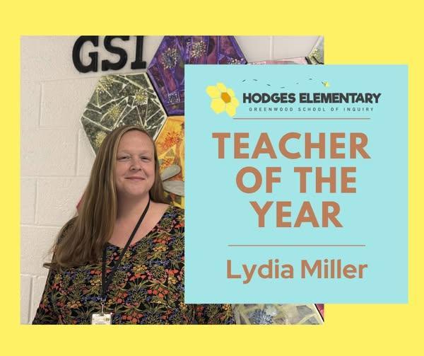 Lydia Miller is Named Our Teacher of the Year! Image